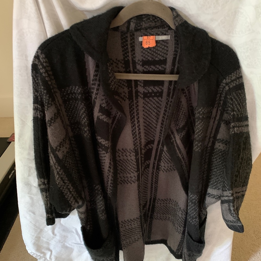 Black cardigan
